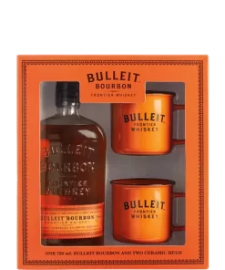 Bulleit Bourbon W 2 Mugs Gift 750ml btl