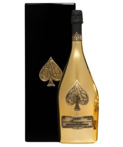 ARMAND DE BRIGNAC Brut Gold Champagne and Flutes Set